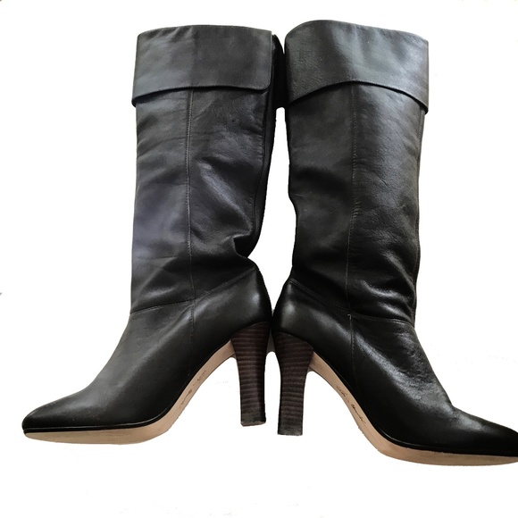 STEVE MADDEN "HEIDII" LEATHER KNEE HIGH BOOTS SIZE 8B - Picture 2 of 6